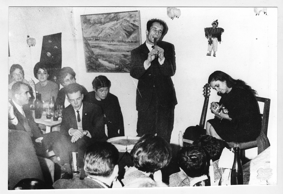 Violeta Parra y Gilbert Flavre